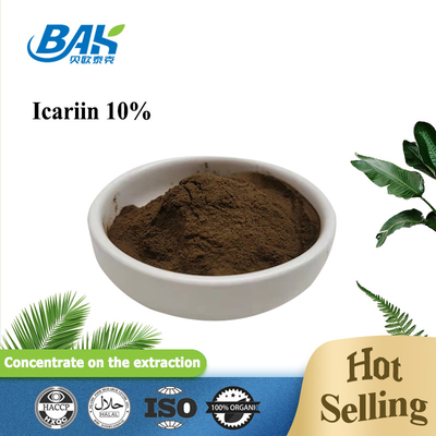 Natuurlijke 10% Icariin Epimedium Extract poeder lichtgeel poeder