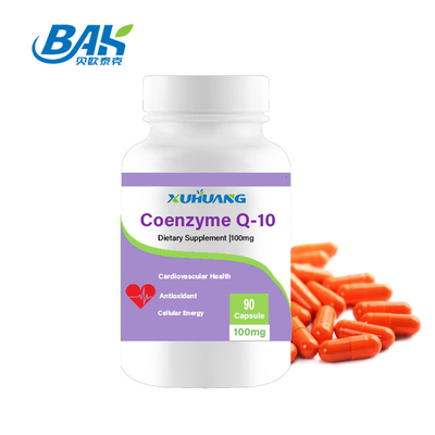 100 mg co-enzym Q10 poeder voor een aangepaste fles met een houdbaarheid van 36 maanden