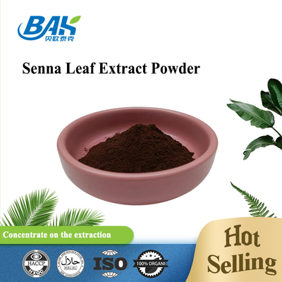 Uitstekende wateroplosbaarheid Sennosides 20% Senna Leaf Extract Poeder Antibacteriële