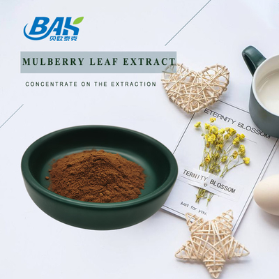 BAK Factory Groothandel Puur Fruit 10% Mulberry Leaf Extract Supplement Bruin Poeder