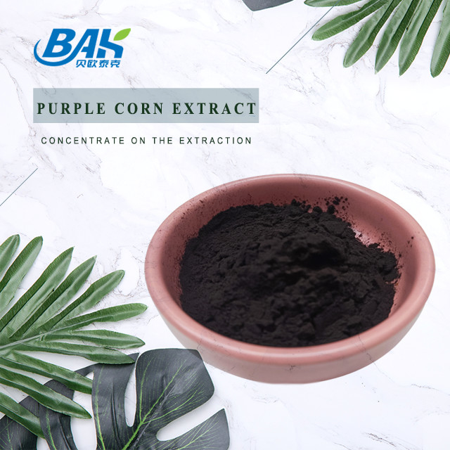 BAK Factory Groothandel Anthocyanine 35% Zea Mays Purple Corn Extract Dark Purple Powder