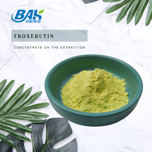 BAK Productie Troxerutine Immuunversterkende supplementen Geel poeder CAS 7085-55-4 1.65g/Cm3