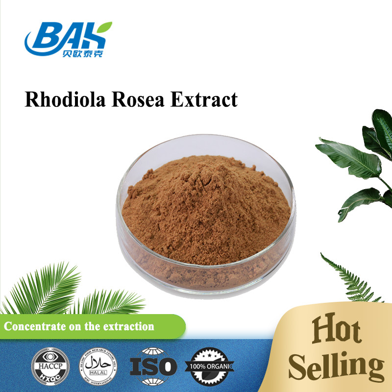 Organic Mens Health Supplement Rosavin 1% -10% Rhodiola Rosea L Extract roodbruin poeder