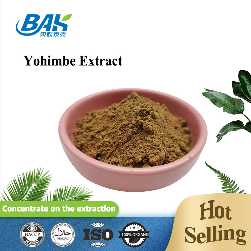 5%-98% Yohimbe-het Uittreksel 100% gaat 80 Mesh Corynanthe Yohimbe L Bruin Geel Poeder over